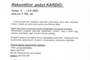 Rekondiční pobyt KARDIO 6. - 13. 9. 2020